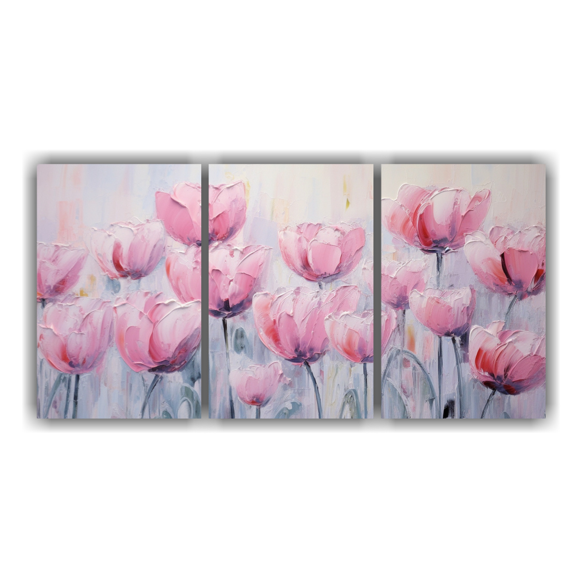 PINTURA EN LIENZO INSPIRADORA DE TRES CANVAS: 180X90 CM - 1