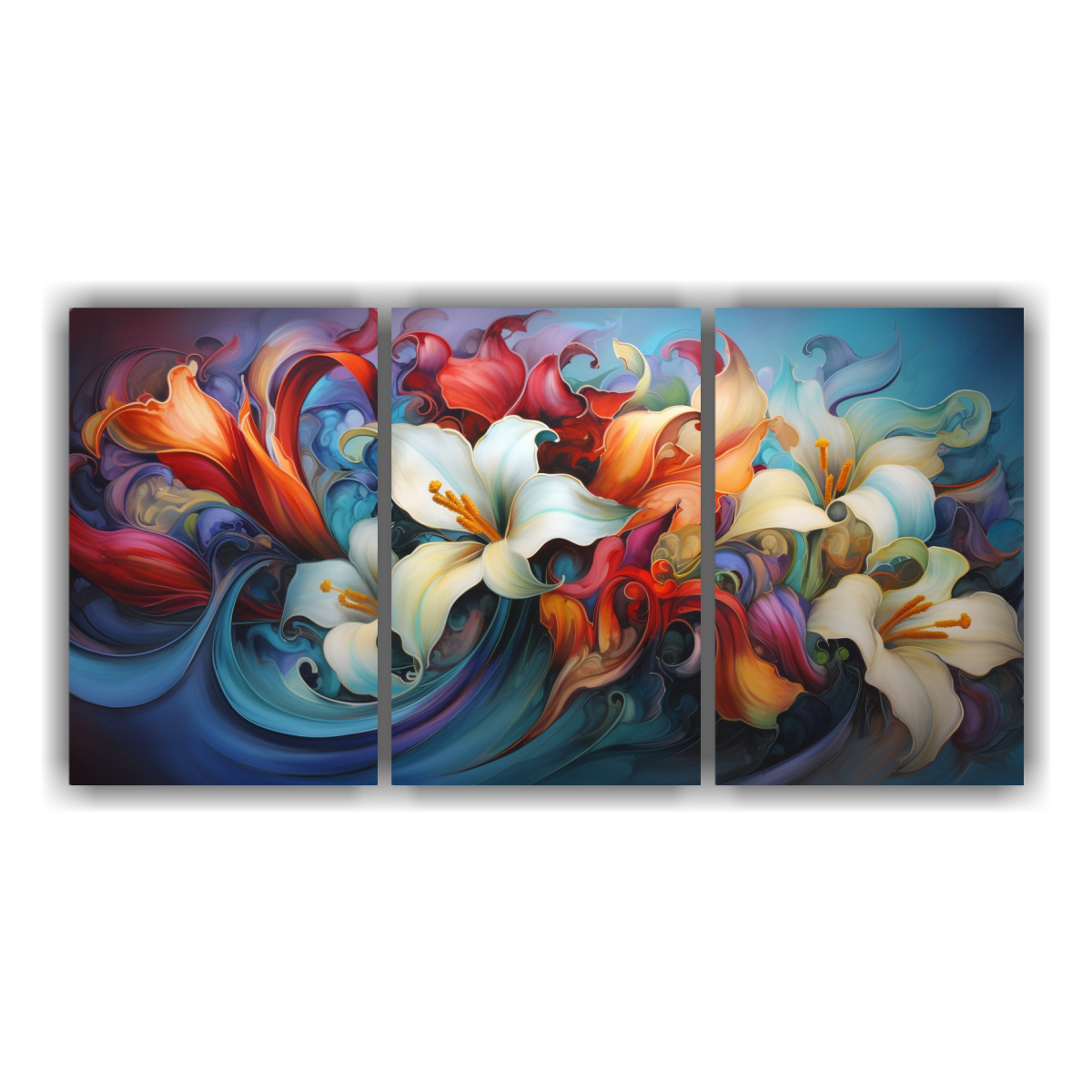 PINTURAS ABSTRACTAS MODERNAS DE ALTA CALIDAD CON 90X45 CM - 1