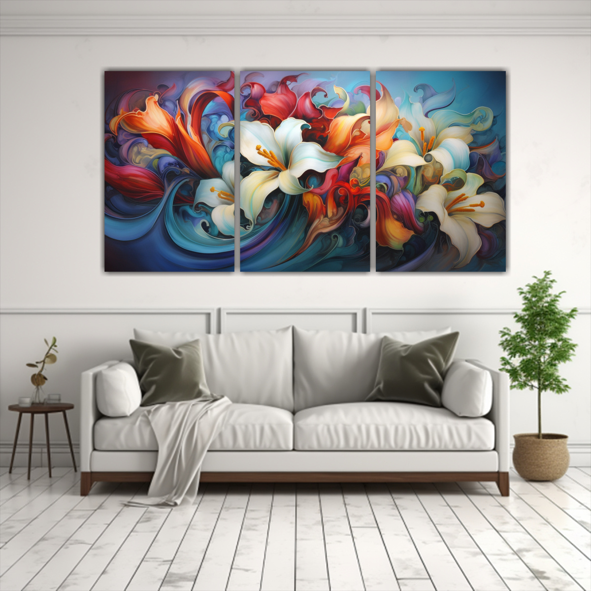 PINTURAS ABSTRACTAS MODERNAS DE ALTA CALIDAD CON 90X45 CM - 2