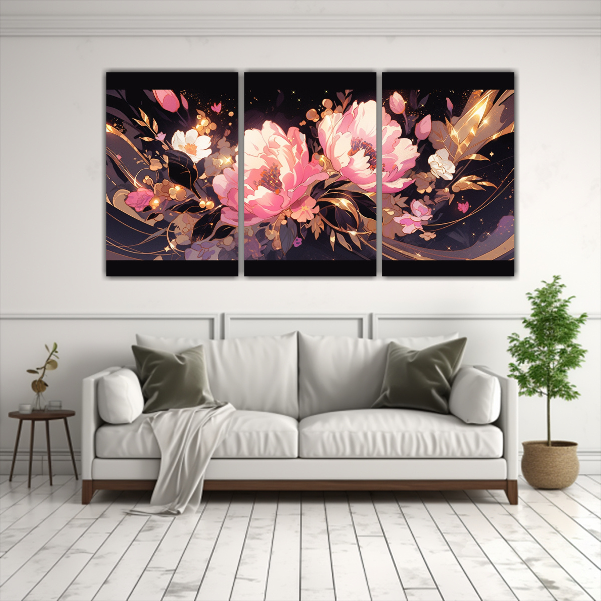 PINTURAS DECORATIVAS DE COMBINACIÓN GOLD AND 90X45 CM - 2