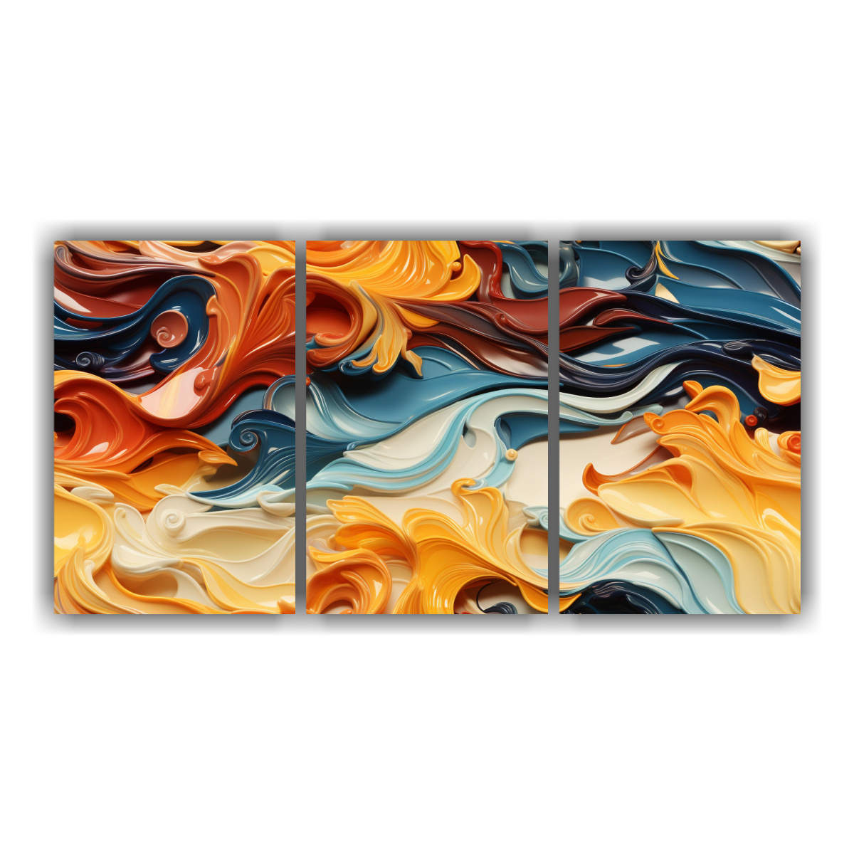 PINTURAS DECORATIVAS DE MOVIMIENTO REFINADO EN 120X60 CM - 1