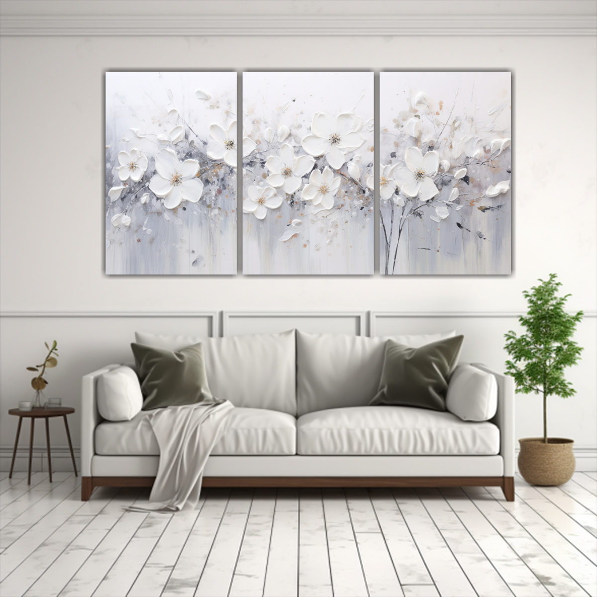CUADRO ACRÍLICO SIN COSTURAS EN BLANCO Y COLOR 150X75 CM - 2