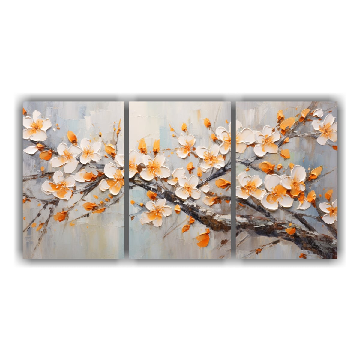 JUEGO DE 3 LIENZOS DE TELA PATRÓN INTENSO 150X75 CM - 1