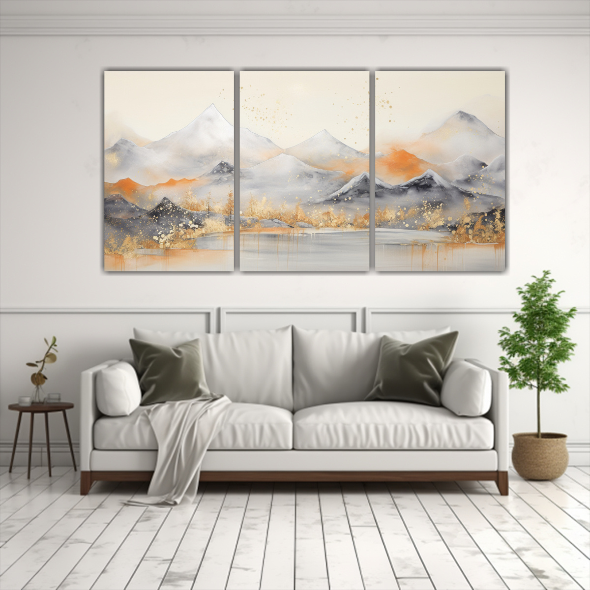 PAISAJE MODERNO DE MONTAÑA CON ESTILO ELEGANTE Y 120X60 CM - 2