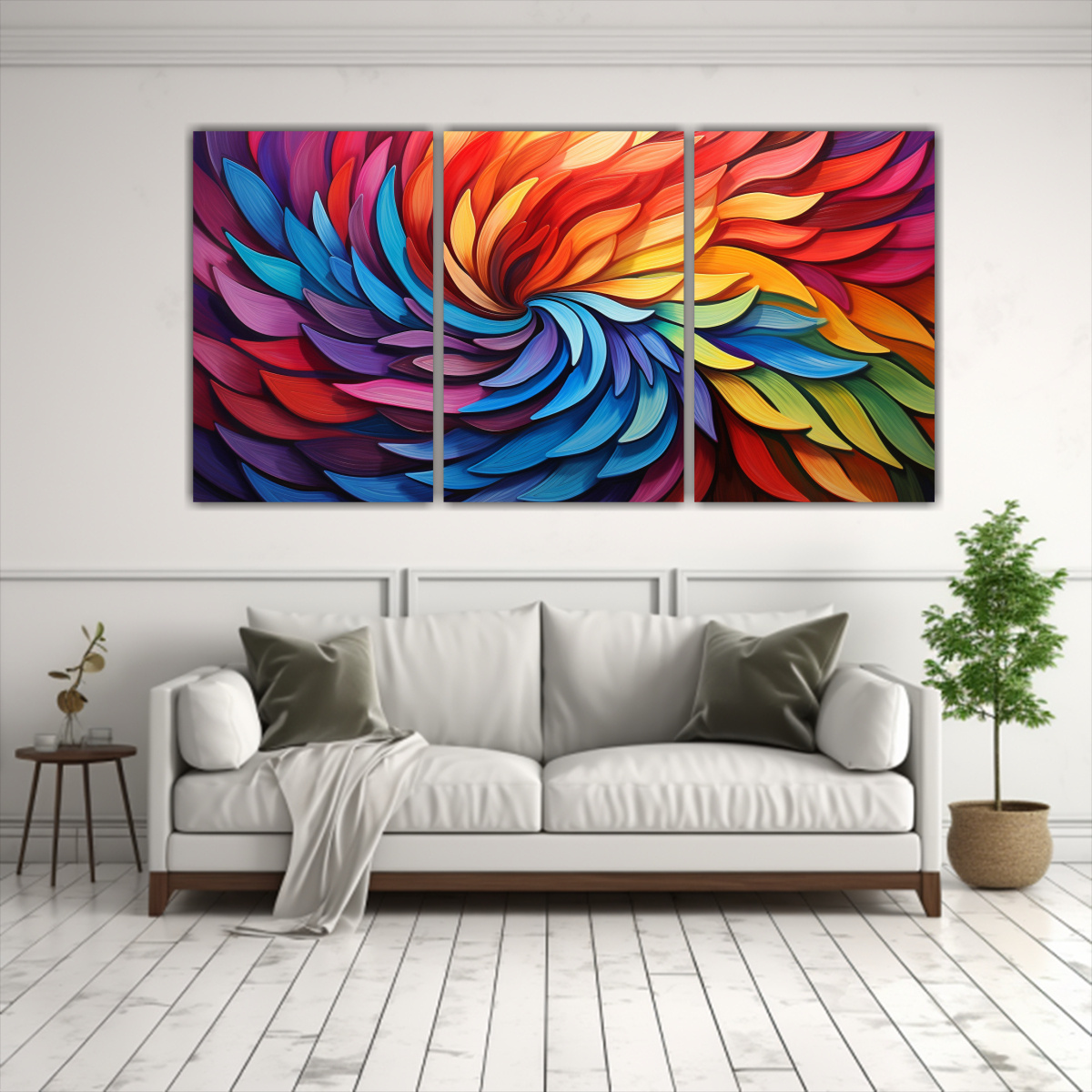 PINTURAS DECORATIVAS DE LA SERIE 3 ARTES 120X60 CM - 2
