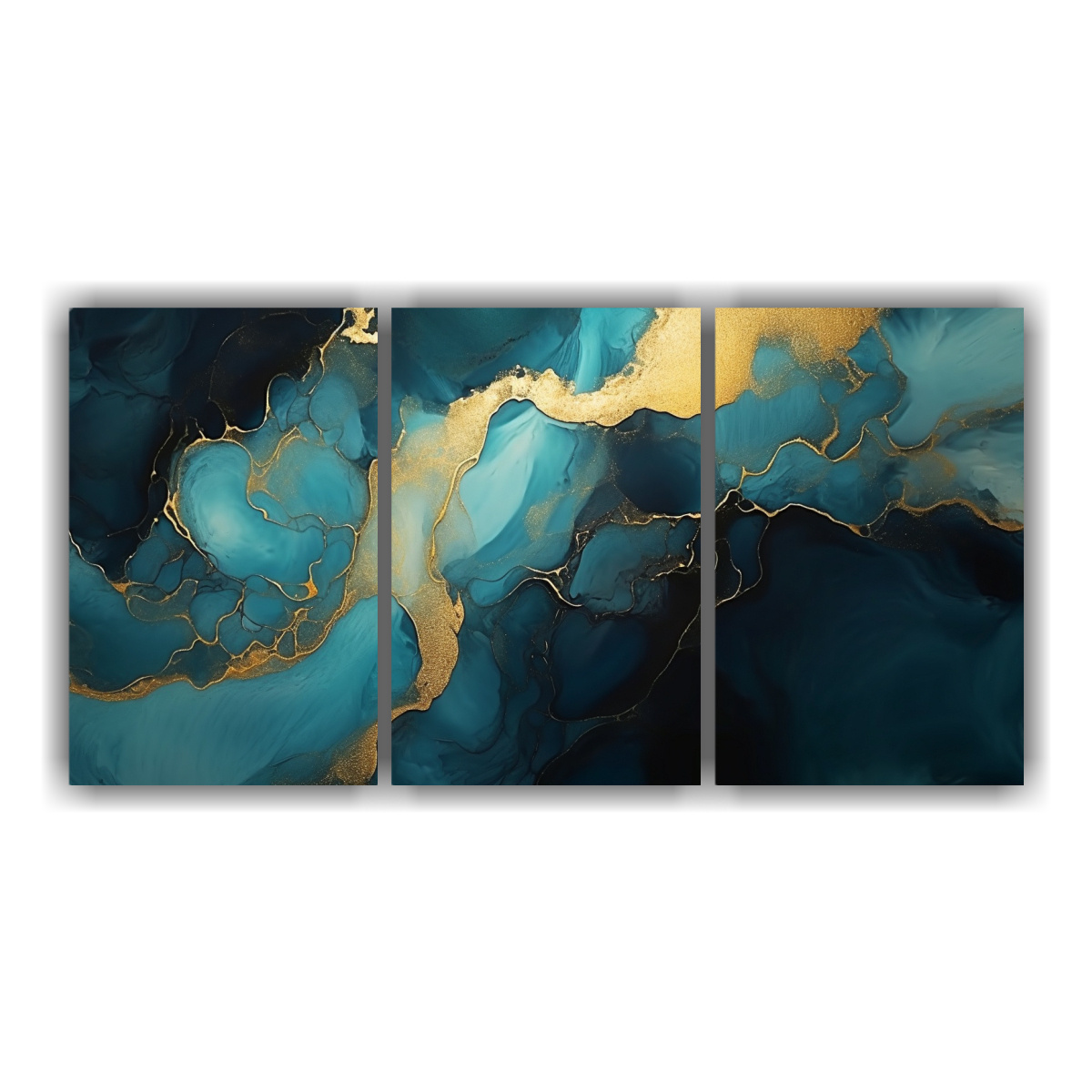 CUADRO ABSTRACTO EN BASTIDOR HORIZONTAL CON TONOS 120X60 CM - 1