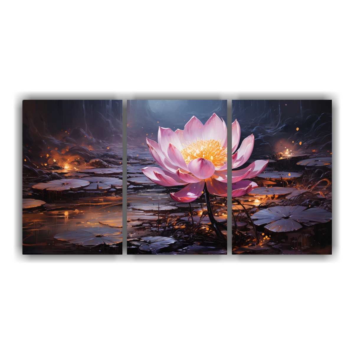 ARTES DE PARED ESTILO GALERIA VITALIDAD LOTO NEGRO 90X45 CM - 1