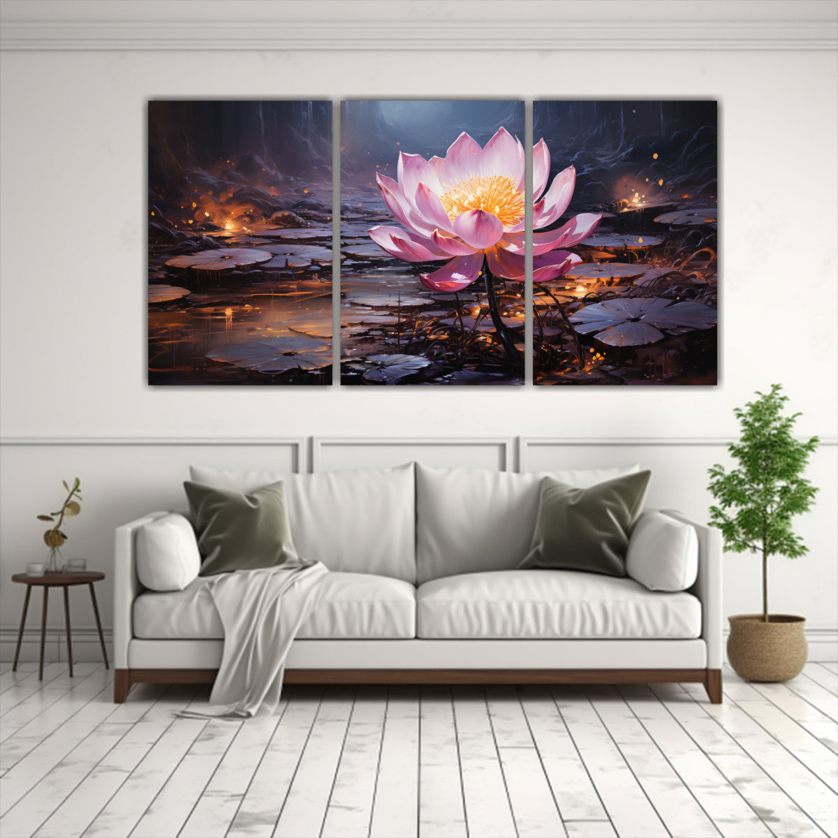 ARTES DE PARED ESTILO GALERIA VITALIDAD LOTO NEGRO 90X45 CM - 2