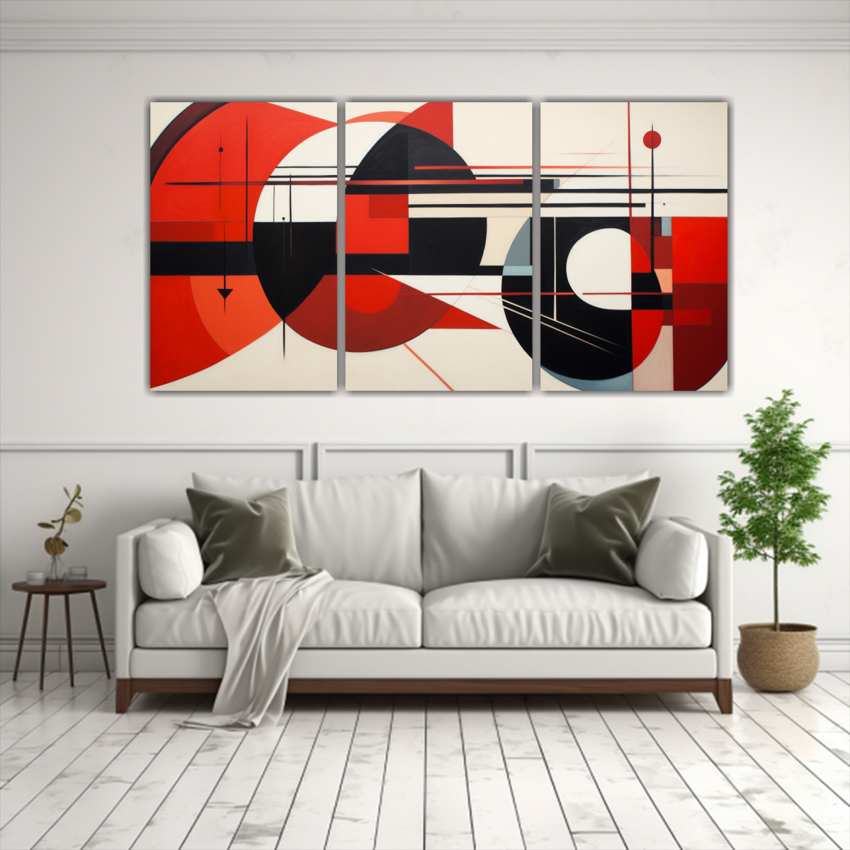 SET 3 LIENZOS DIBUJO BRILLANTE COMPOSICIÓN 120X60 CM - 2