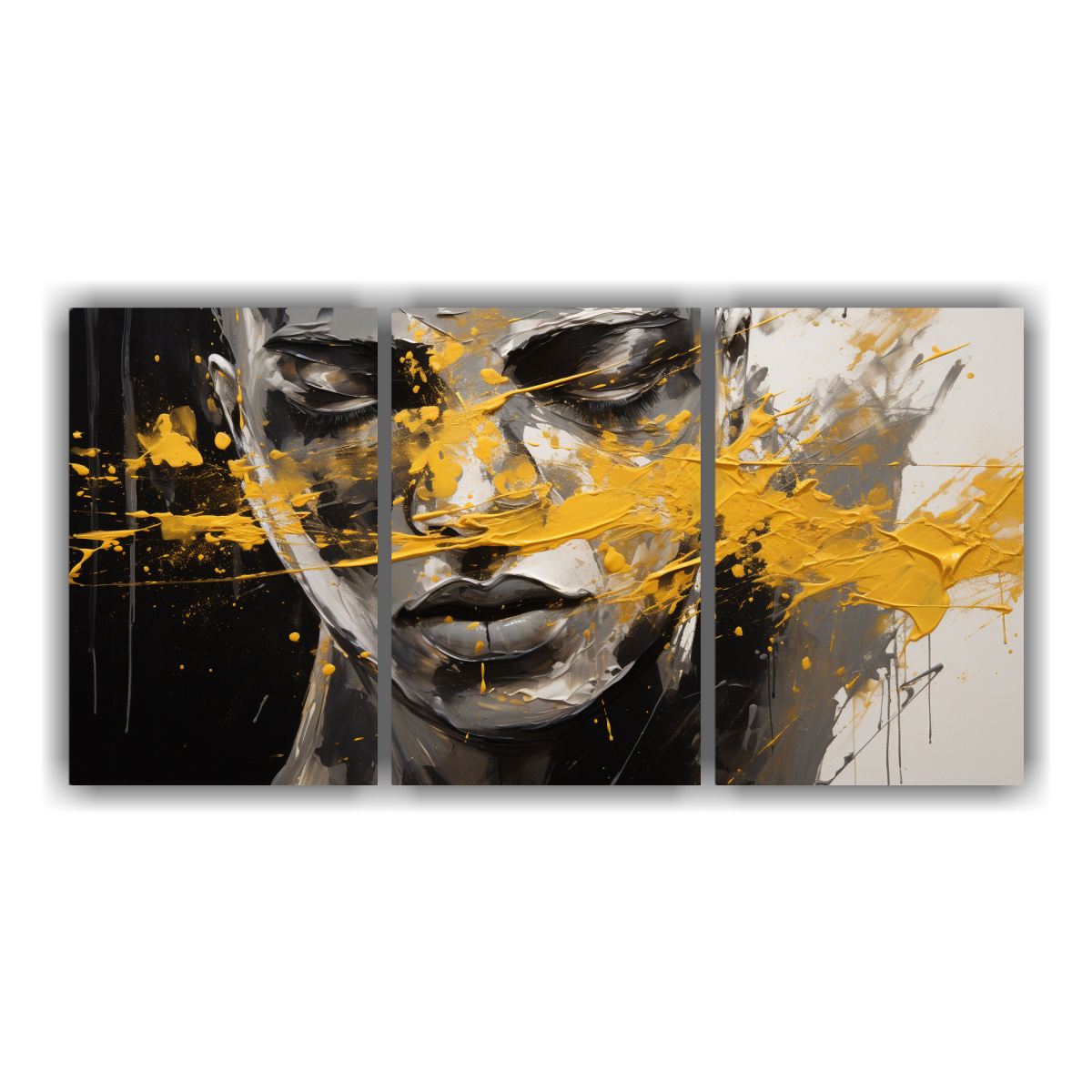 CUADRO DECORATIVO DE CUADRO DE FANTASÍA FACIAL 150X75 CM - 1