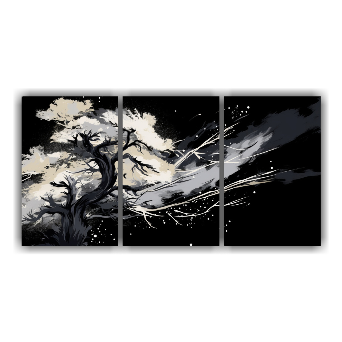 ARTESANÍA DE ARTE HORIZONTAL, ÁRBOL DE PINO 90X45 CM - 1