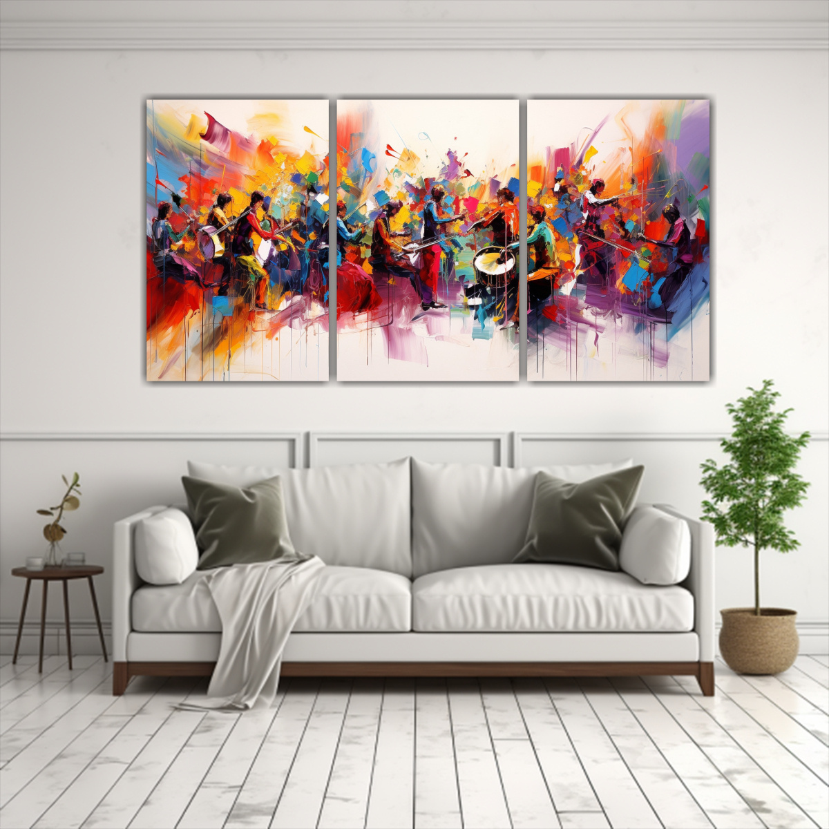 PINTURAS DECORATIVAS DE DISEÑO ABSTRACTO DE 60X30 CM - 2