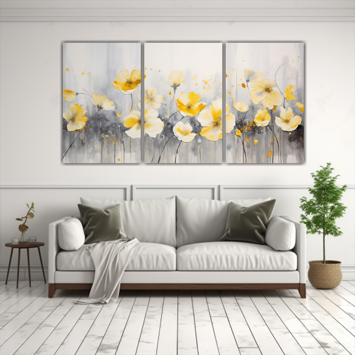 TRÍPTICO VINTAGE ORIGINALIDAD EN PINTURA 90X45 CM - 2