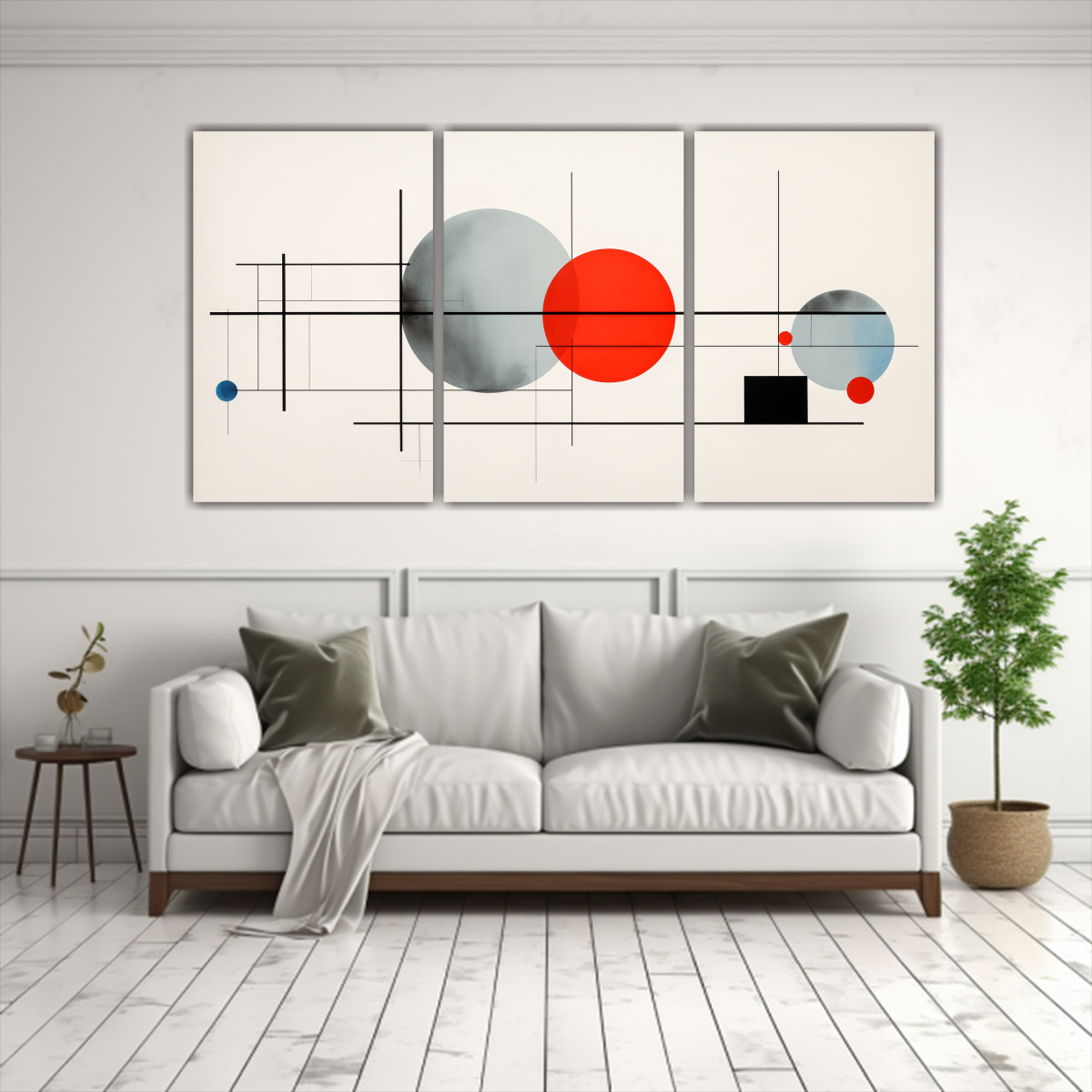 CUADROS ABSTRACTOS MINIMALISTAS DE CALIDAD 90X45 CM - 2