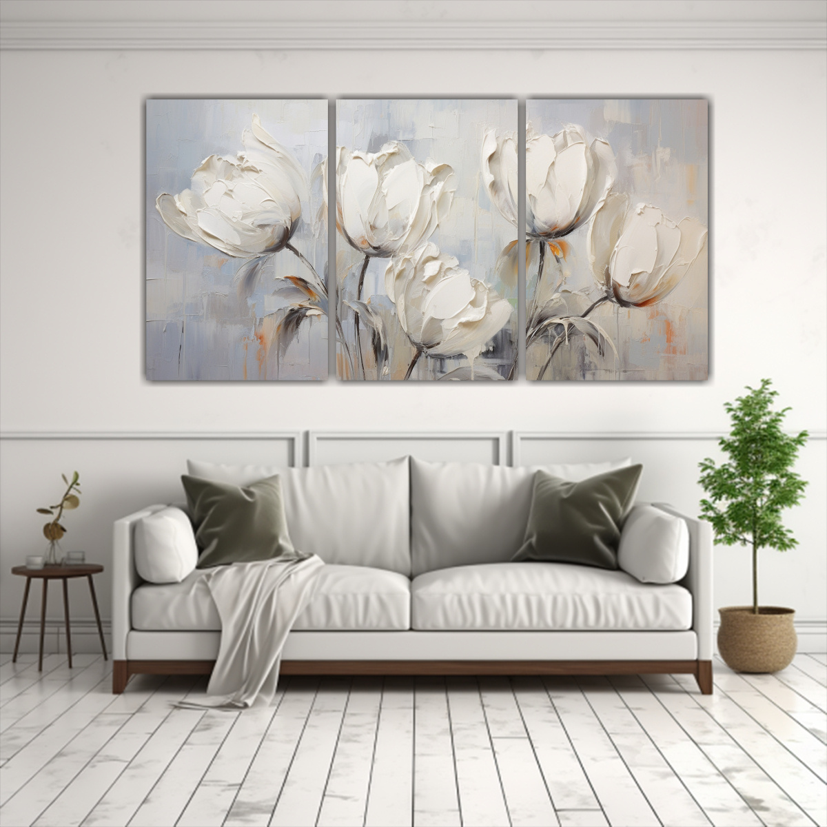 SET 3 ARTE COMEDOR CALIDAD: PINTURA EN LIENZO 240X120 CM - 2
