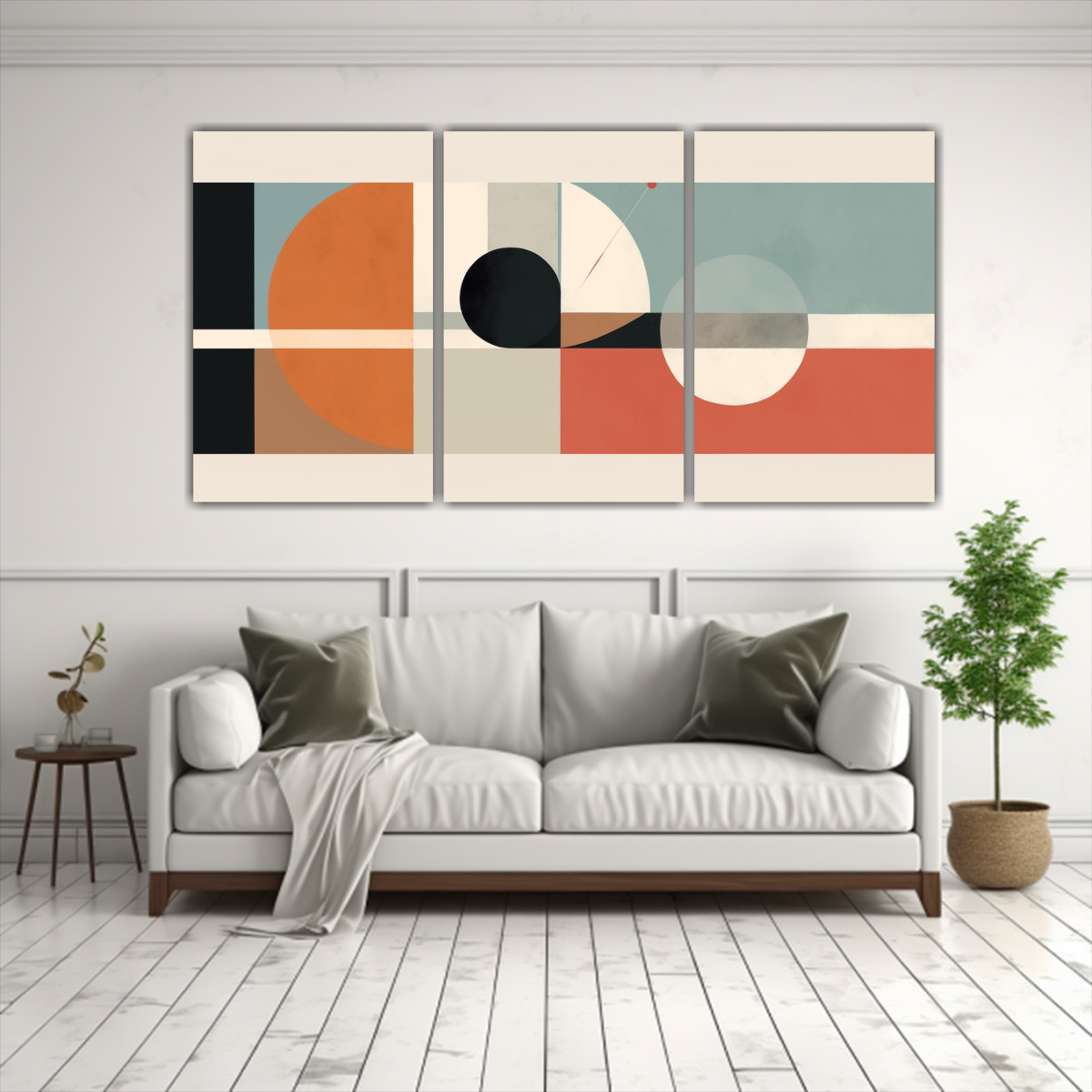 PINTURAS ABSTRACTAS MINIMALISTAS PARA DECORACIÓN 120X60 CM - 2