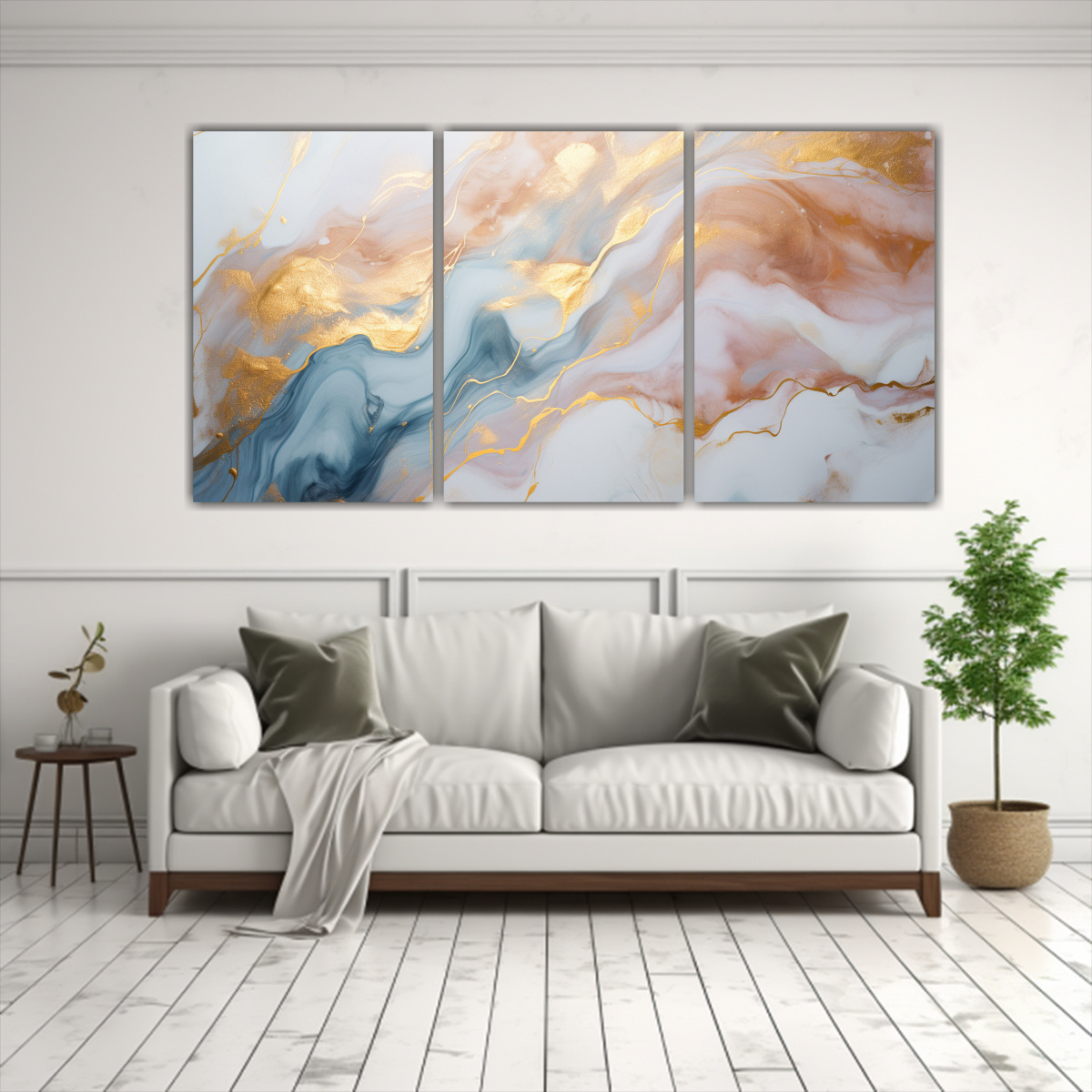PINTURAS DECORATIVAS DE LIENZO CONCEPTUAL EN 90X45 CM - 2