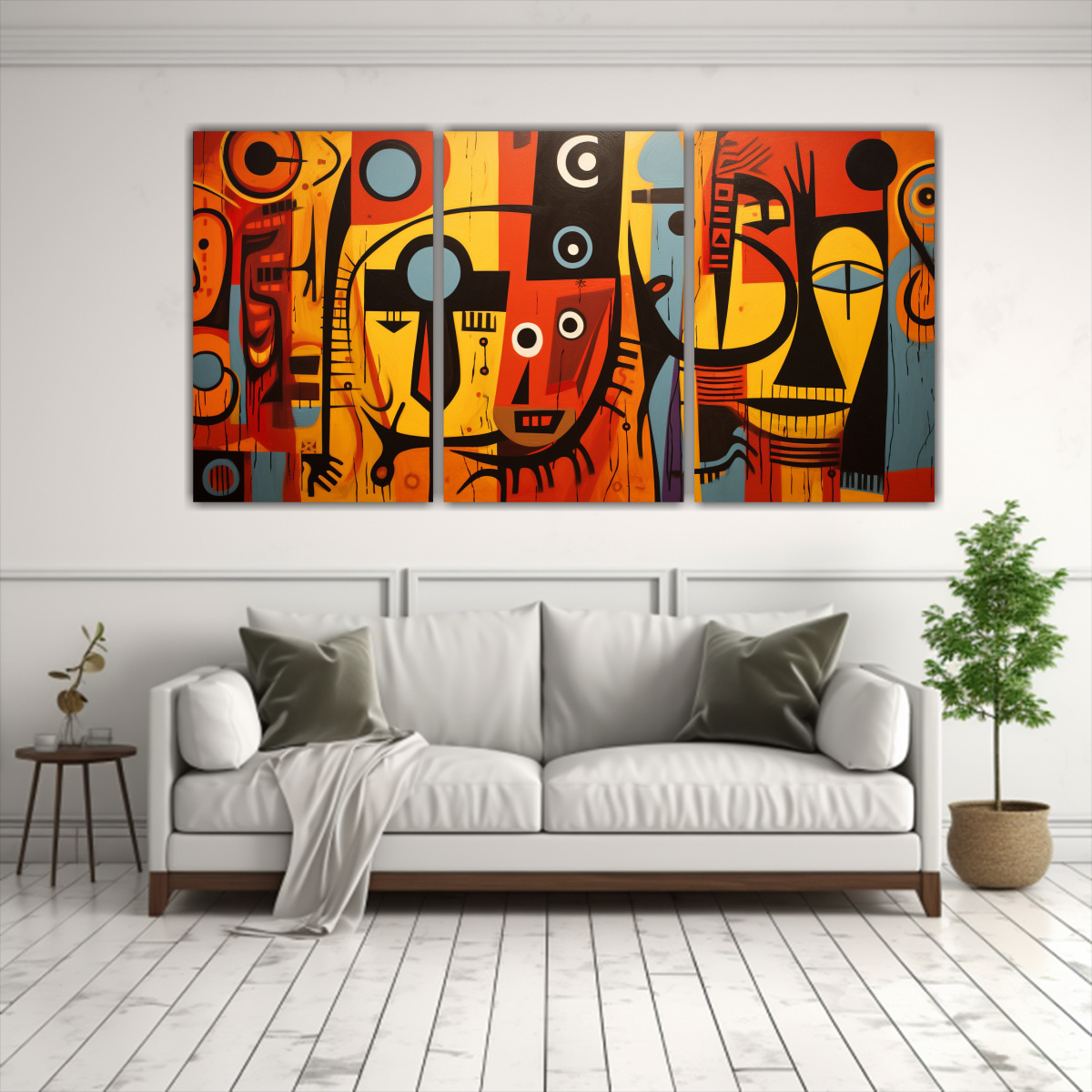 PINTURAS DE PARED ESTILO GALERÍA DE ARTE 180X90 CM - 2