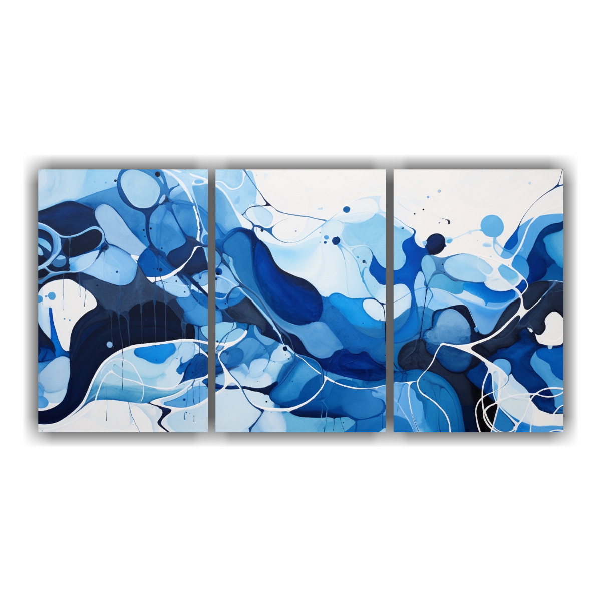 PINTURAS DECORATIVAS DE ABSTRACCIÓN URBANA SET 3 240X120 CM - 1