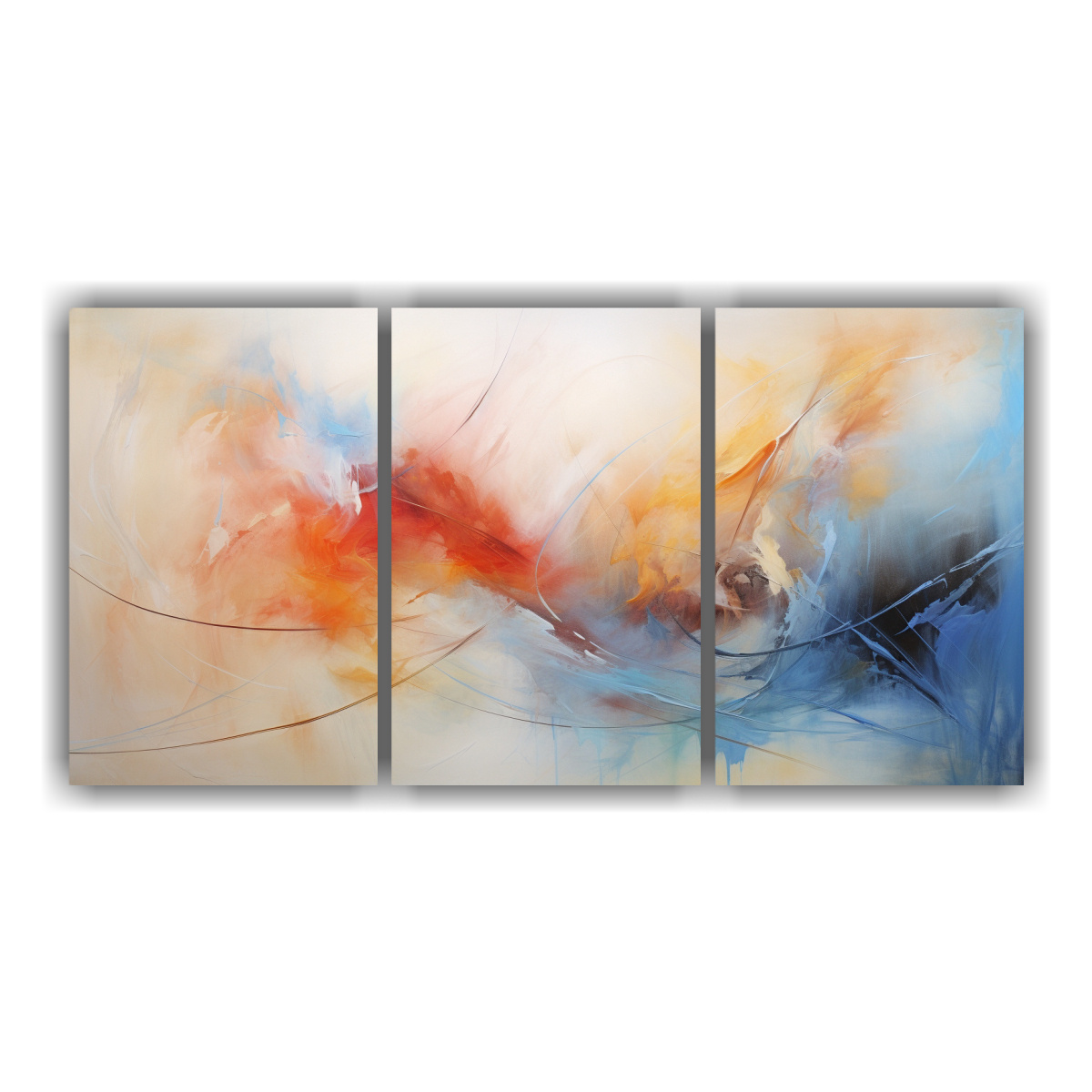 CONJUNTO DE 3 LIENZOS DE TELA DE ALTA CALIDAD 60X30 CM - 1