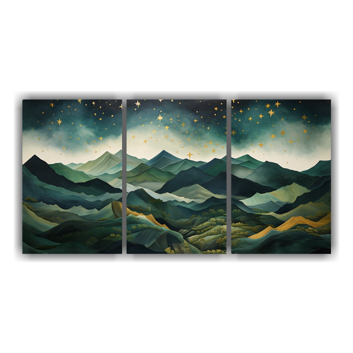 CUADRO DE BAÑO ESTILO ELEGANTE CON PAISAJE DE 240X120 CM - 1