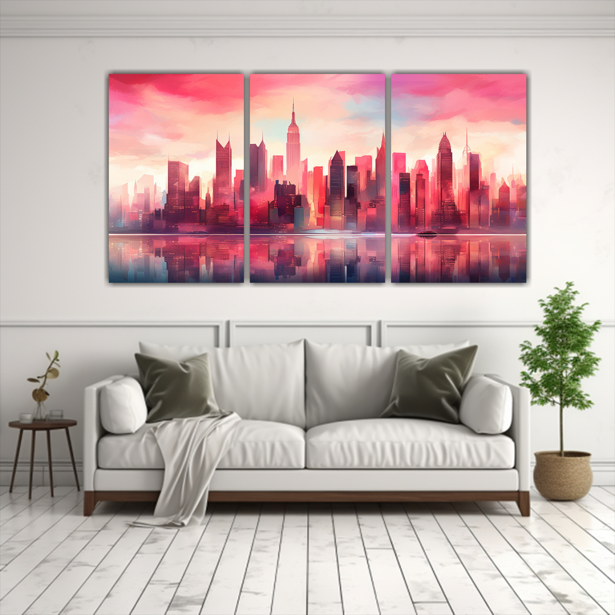 CUADRO DECORATIVO MODERNO DE MANHATTAN CON 120X60 CM - 2