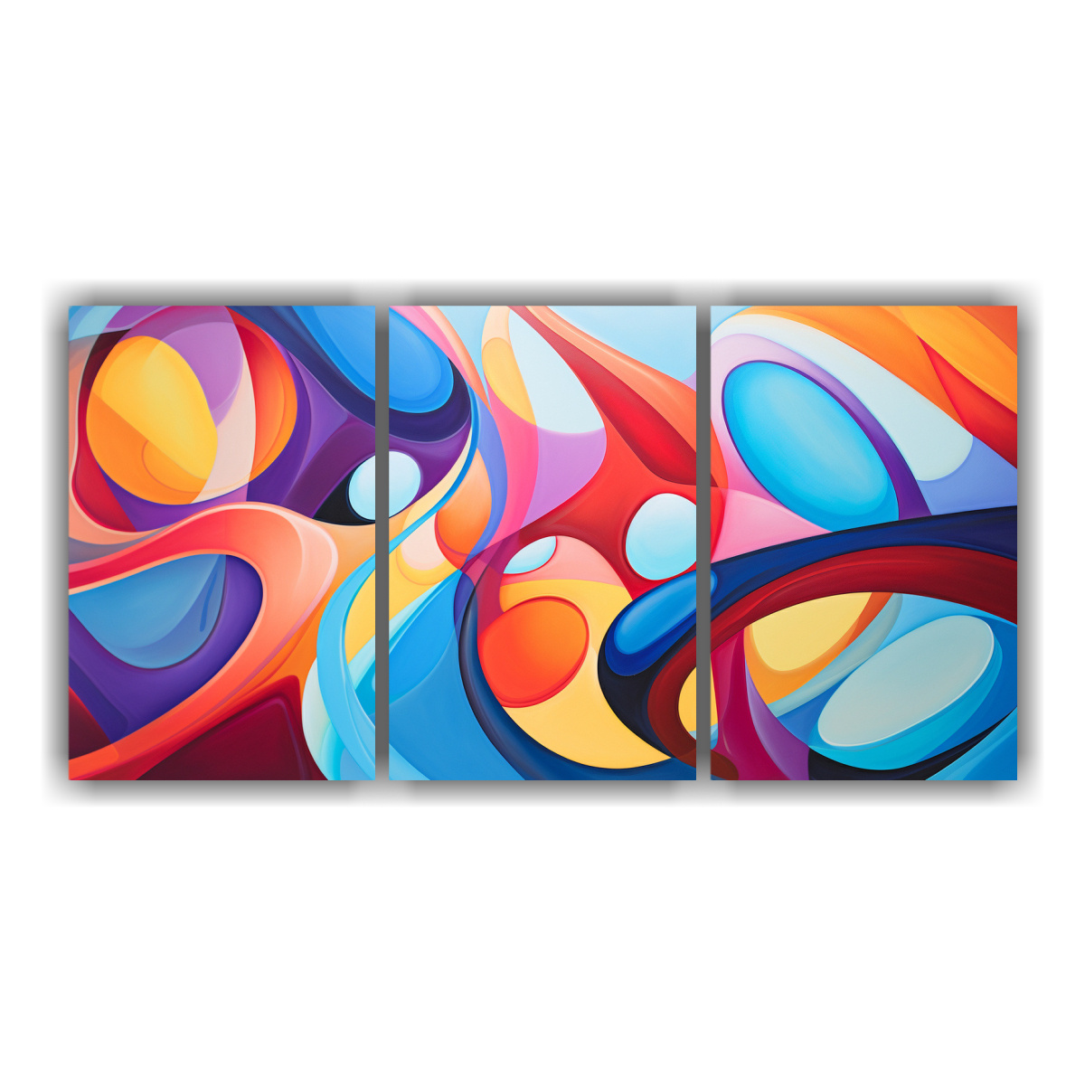 CUADROS IMPRESOS DE EXPRESIVIDAD EN COLORES 150X75 CM - 1