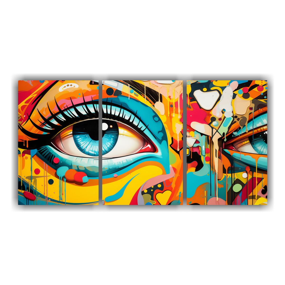 PINTURAS DECORATIVAS DE FUSIÓN ABSTRACTA DE POP 150X75 CM - 1