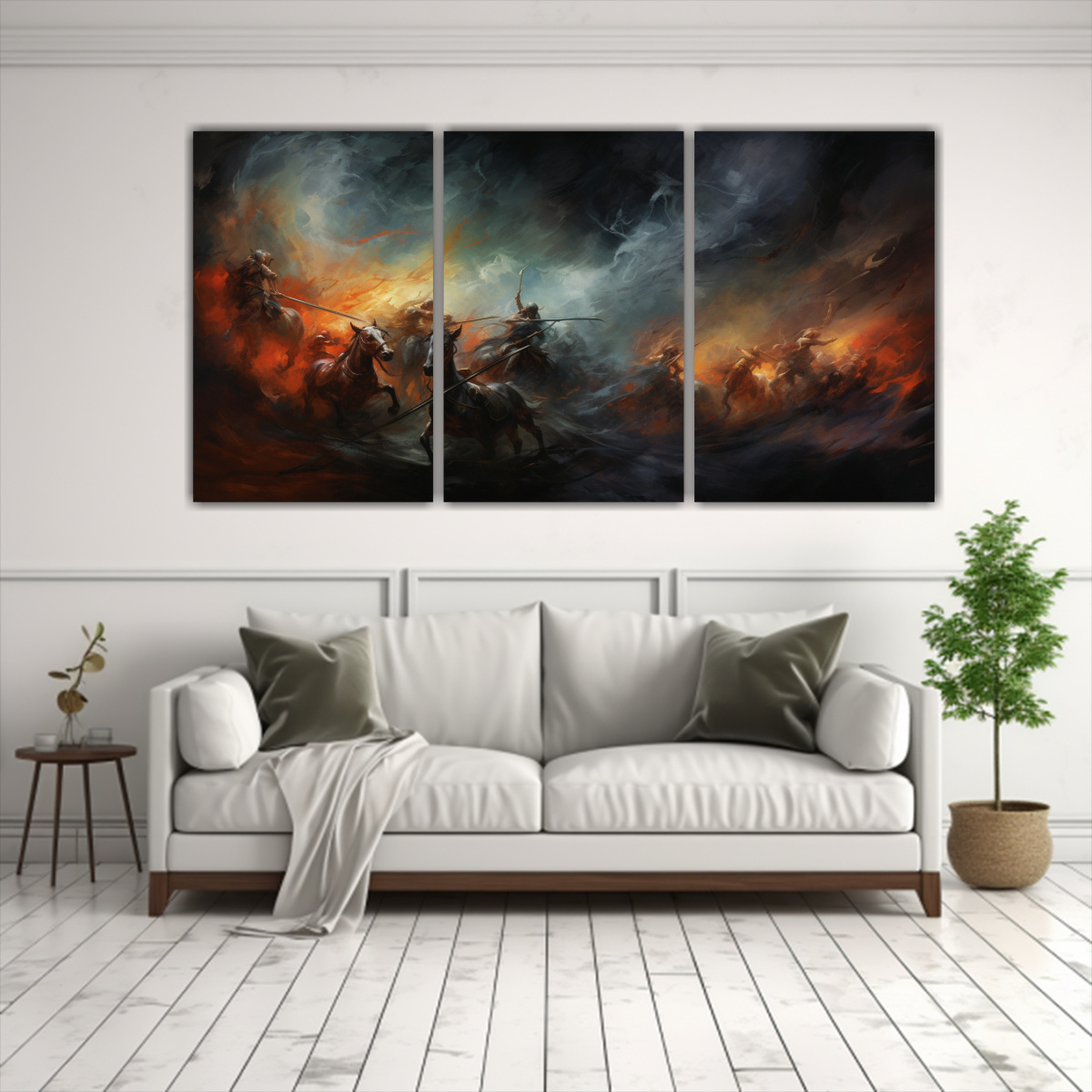 PINTURAS DECORATIVAS IMPACTANTES DE TRES 240X120 CM - 2