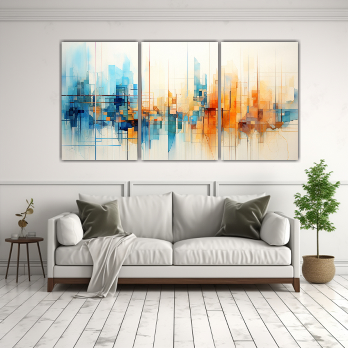 PINTURAS DECORATIVAS DE LA CIUDAD EN 60X30 CM - 2