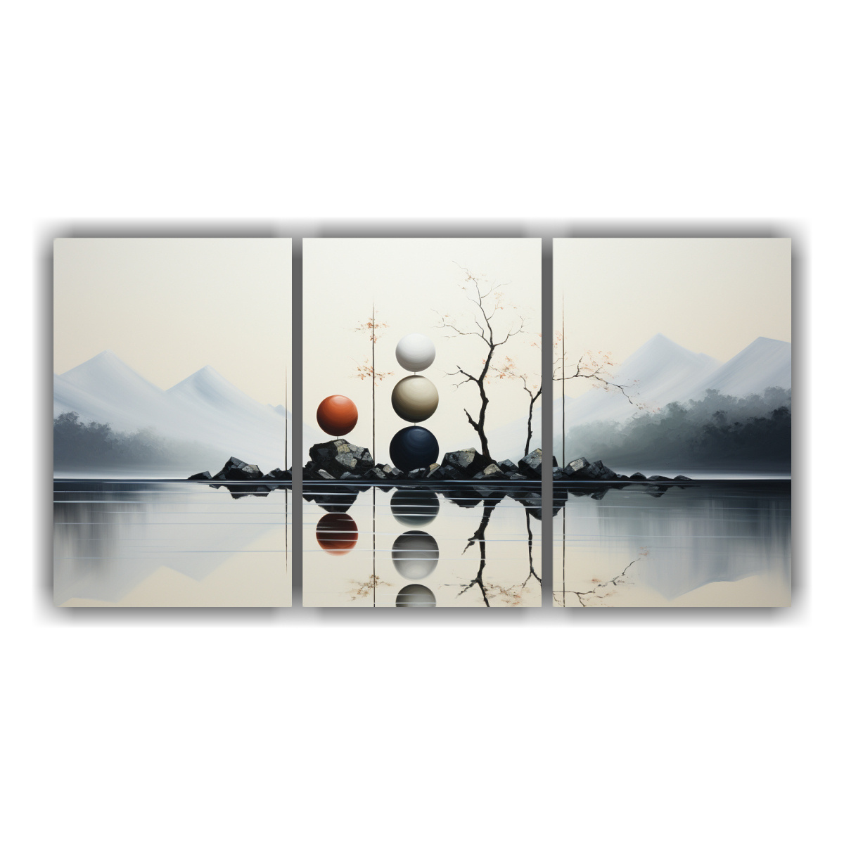 PINTURAS DECORATIVAS MINIMALISTAS PARA EQUILIBRIO 180X90 CM - 1