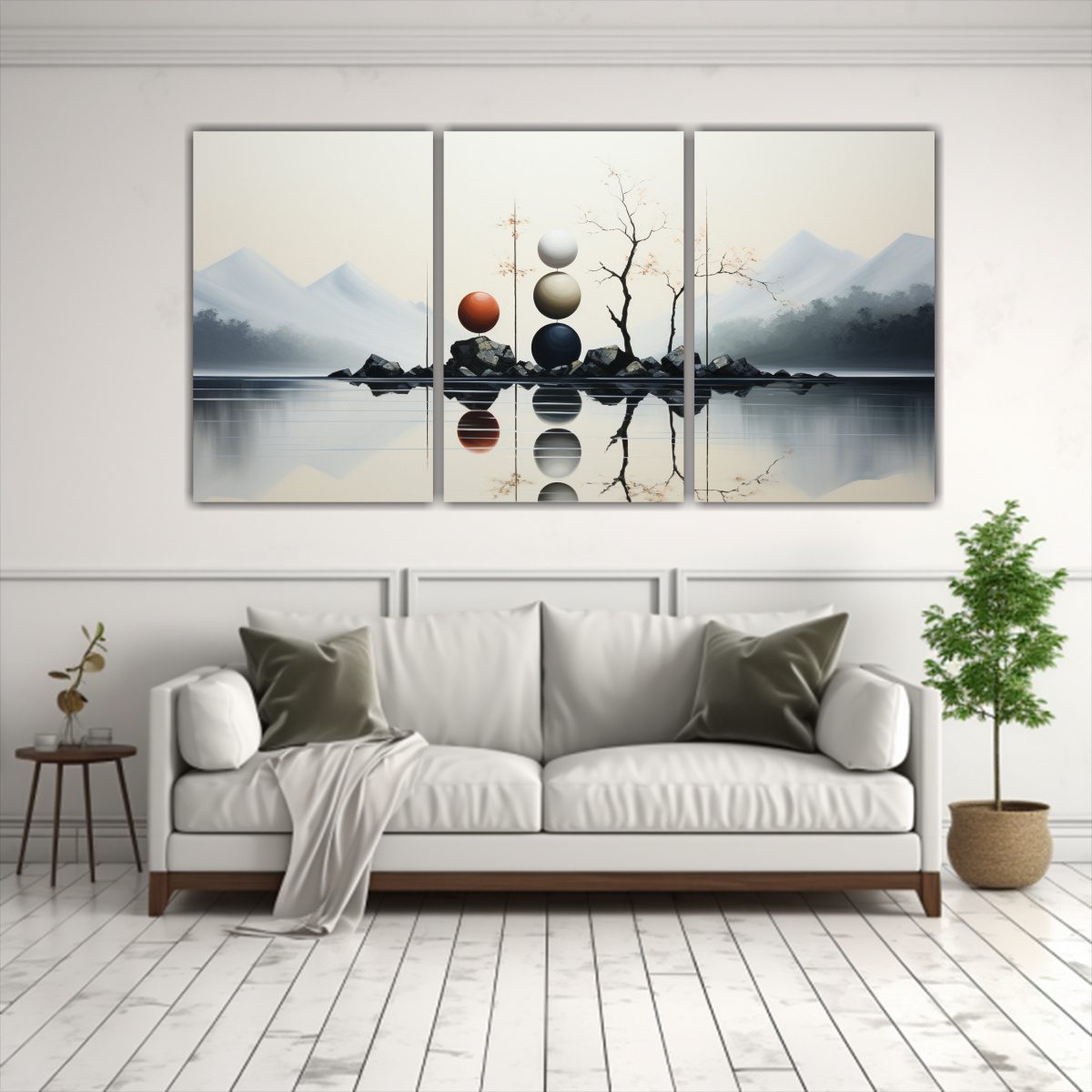 PINTURAS DECORATIVAS MINIMALISTAS PARA EQUILIBRIO 180X90 CM - 2