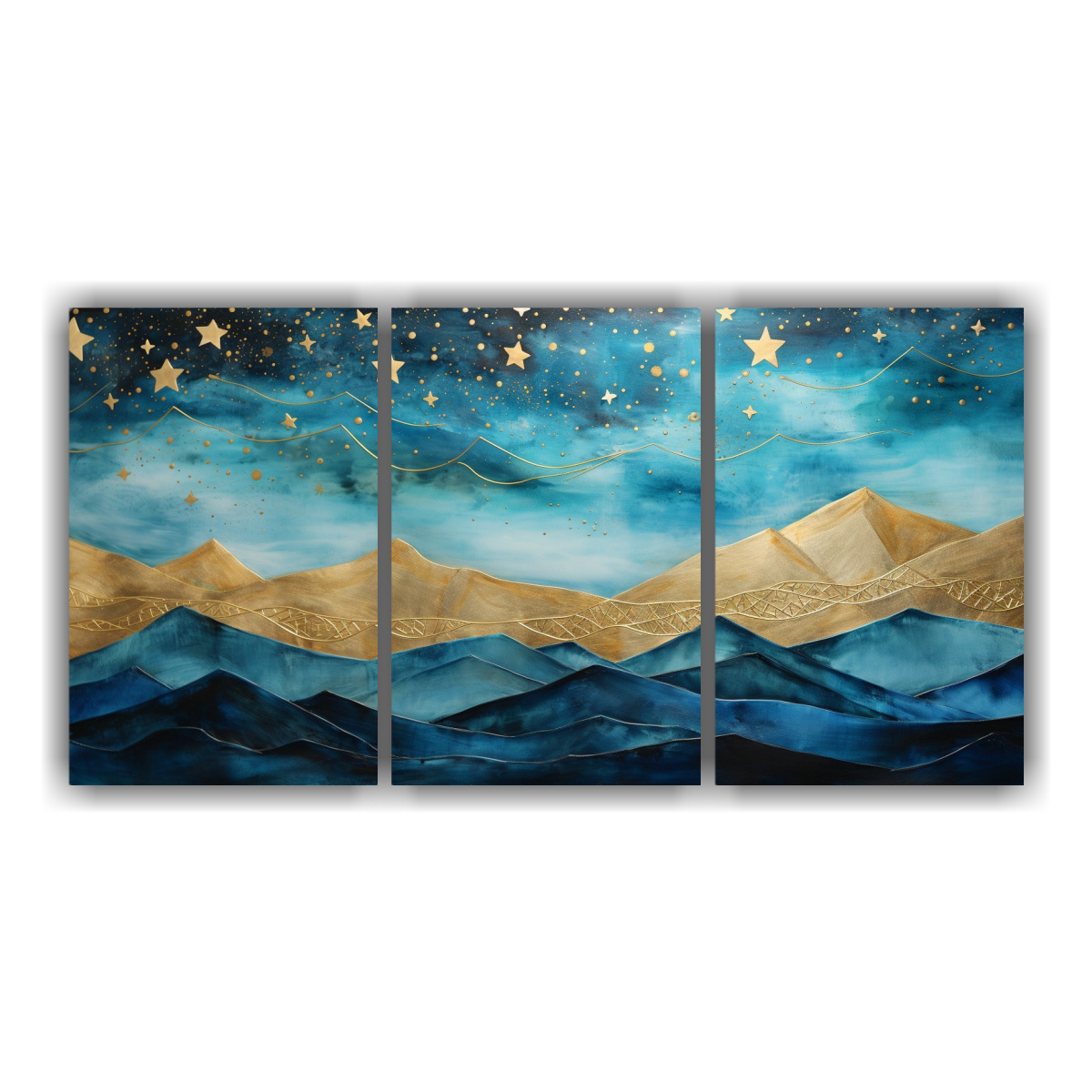 PAISAJE MONTAÑOSO VINTAGE CON ESTILO ELEGANTE 90X45 CM - 1