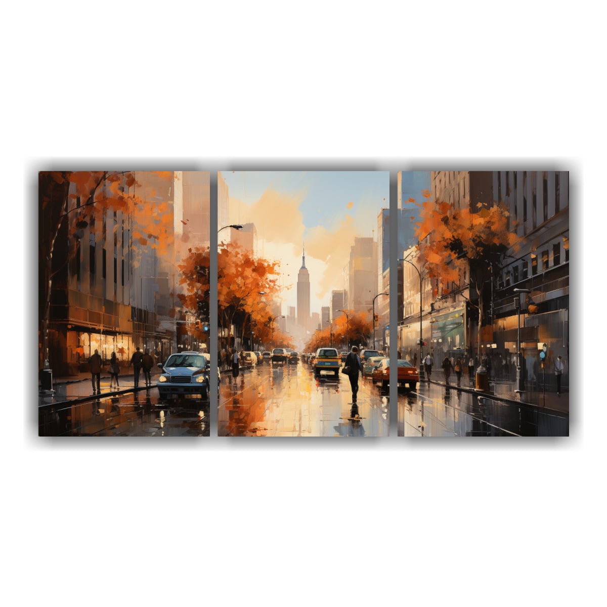 PINTURA DE PAISAJE URBANO CON CUCHILLA DE ALTA 240X120 CM - 1
