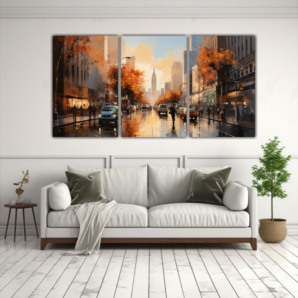 PINTURA DE PAISAJE URBANO CON CUCHILLA DE ALTA 240X120 CM - 2