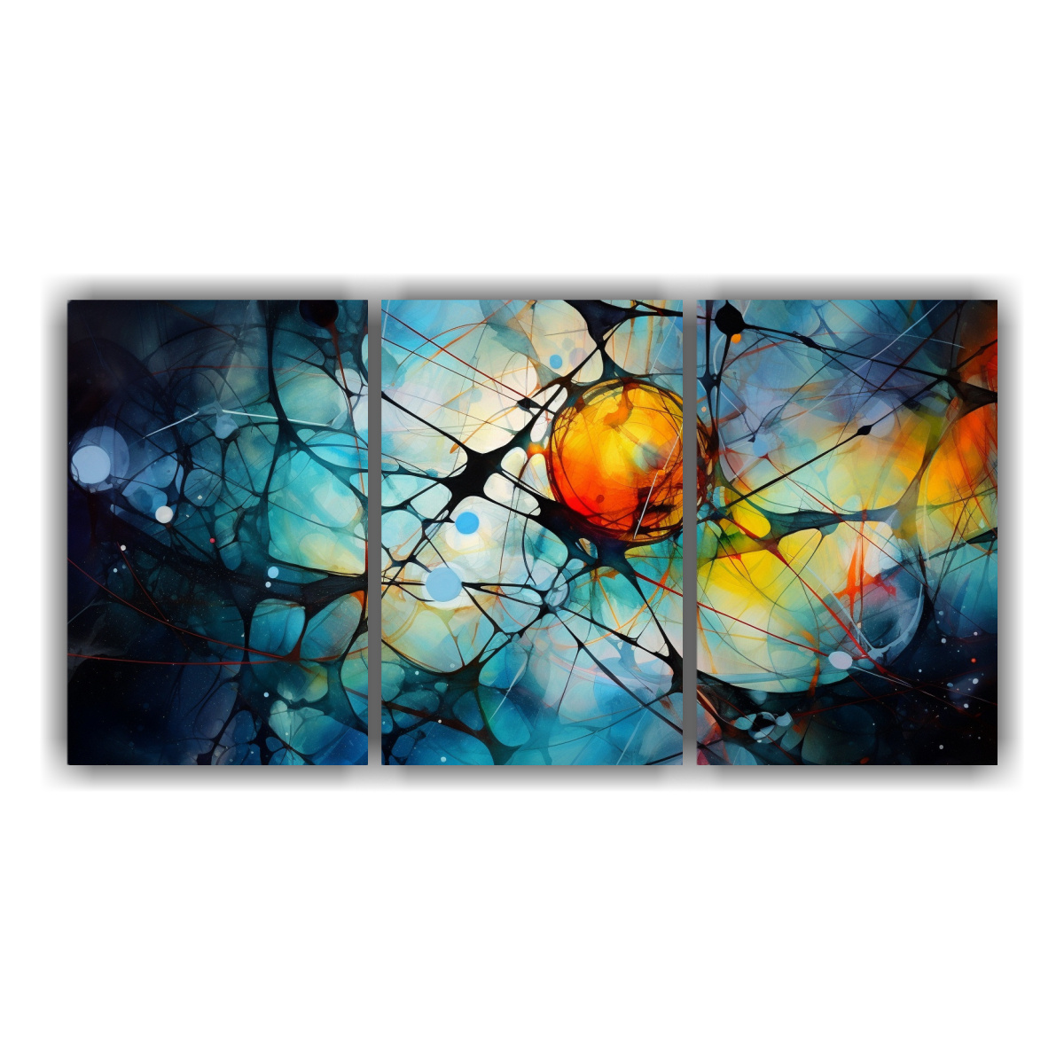 PINTURA DECORATIVA DE BAÑO TRES ARTES: UNA OBRA 180X90 CM - 1