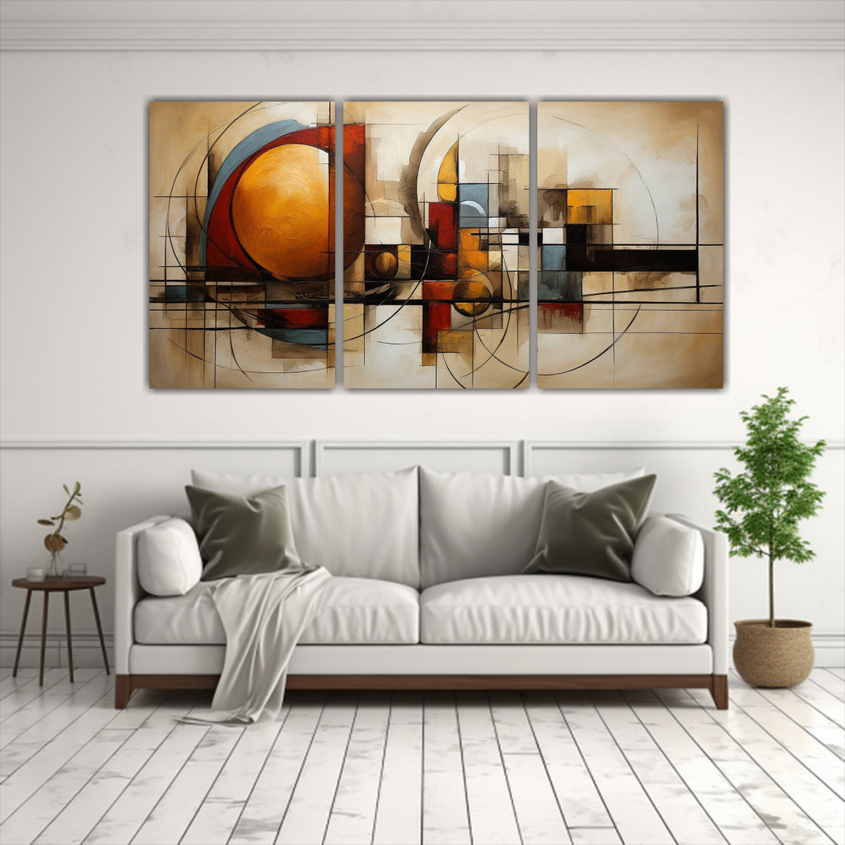 CUADROS DE PARED ABSTRACTOS DE ALTA CALIDAD EN 90X45 CM - 2