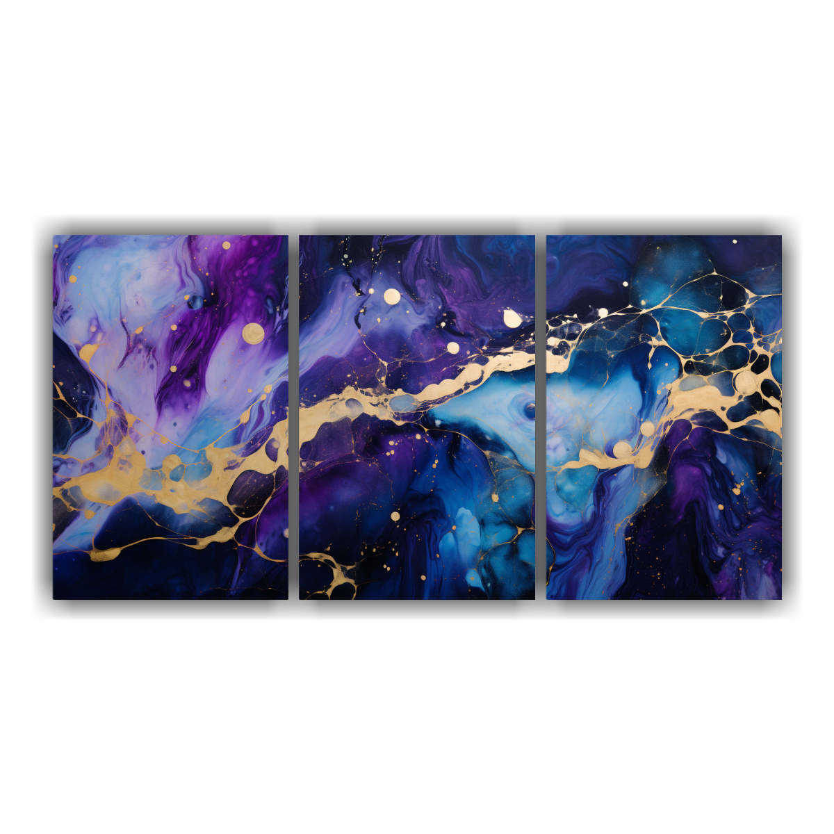 PINTURAS CONCEPTUALES PARA SALA CON MÁRMOL AZUL 120X60 CM - 1