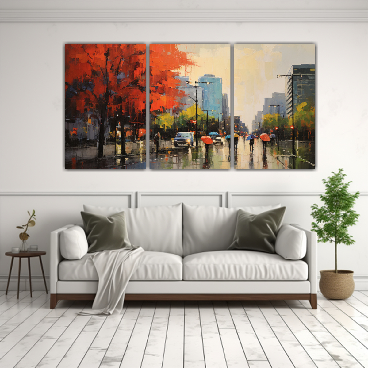 PINTURA URBANA INTENSA ESTILO NEOEXPRESIONISTA DE 60X30 CM - 2