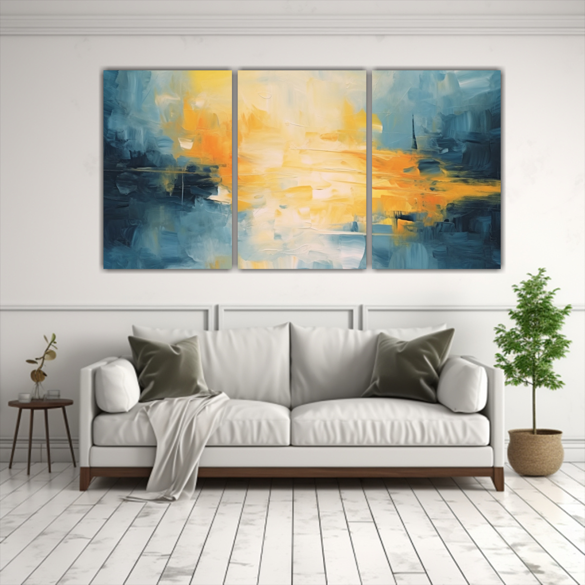 CUADROS ABSTRACTOS MINIMALISTAS DE ESTILO 150X75 CM - 2