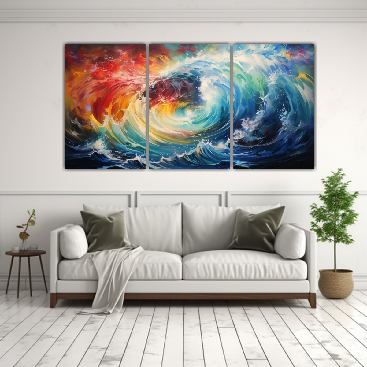 PINTURAS DECORATIVAS ABSTRACTAS INSPIRADORAS: 150X75 CM - 2