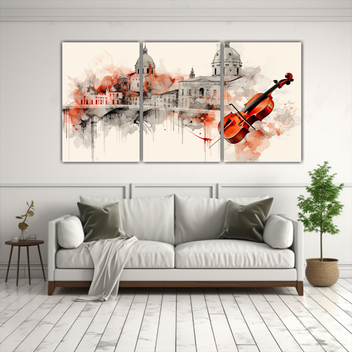 CUADROS MODERNOS ABSTRACTOS EN BASTIDOR: 180X90 CM - 2