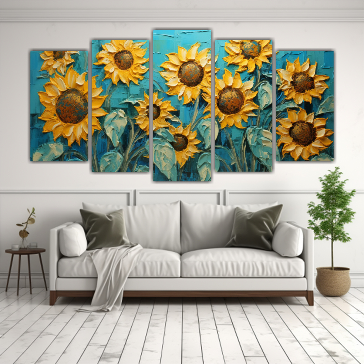 CUADRO MODERNO EN BASTIDOR, PINTURA MURAL DE 150X75 CM - 2