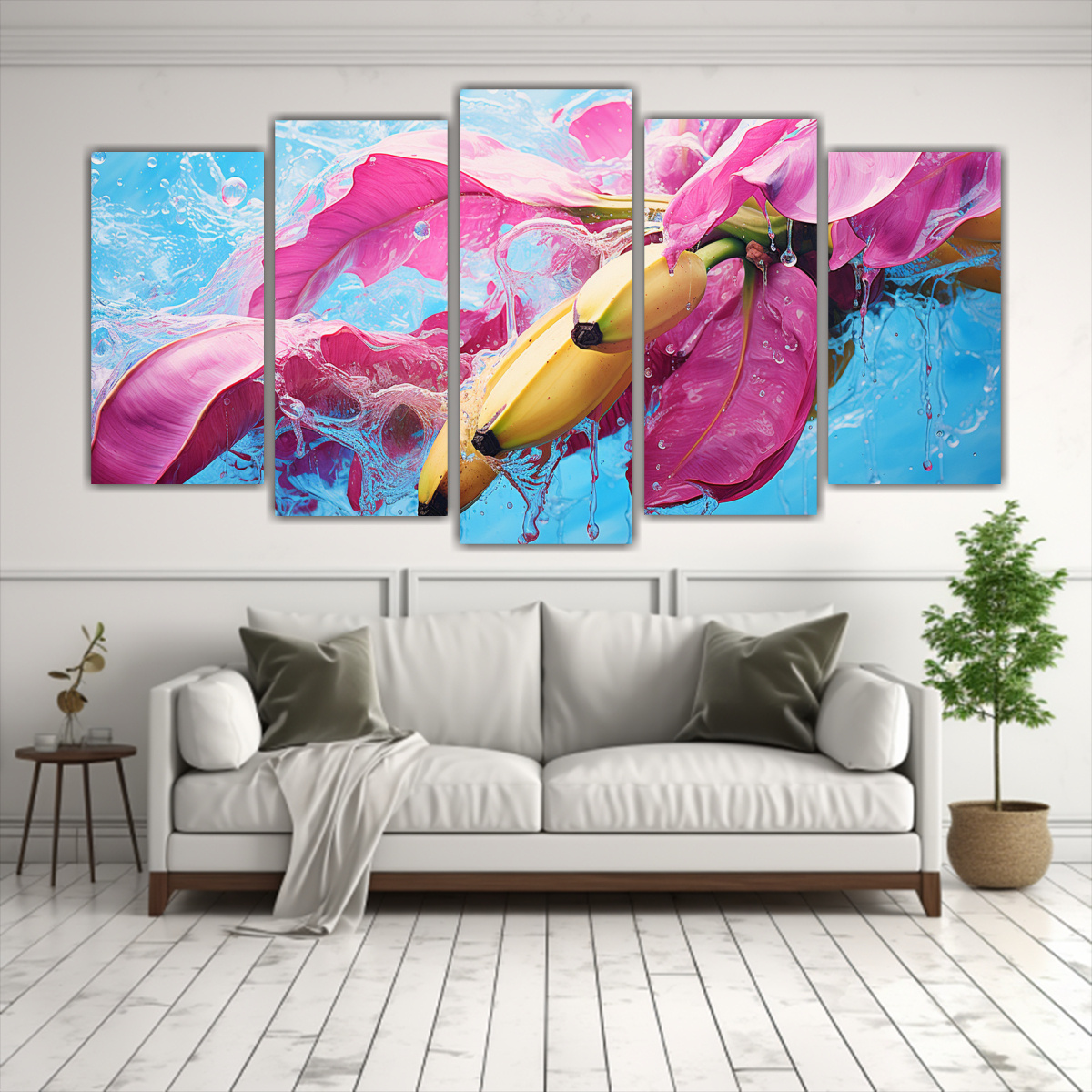 PINTURA ABSTRACTA DURADERA DE ÁRBOL DE PLÁTANO 200X100 CM - 2
