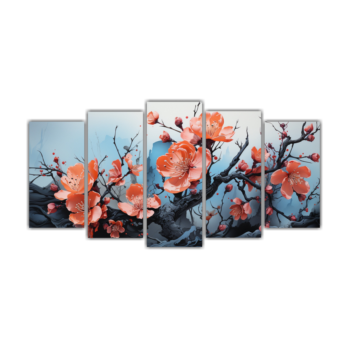 PINTURAS DECORATIVAS DE ÁRBOL DE HOLLY EN 150X75 CM - 1