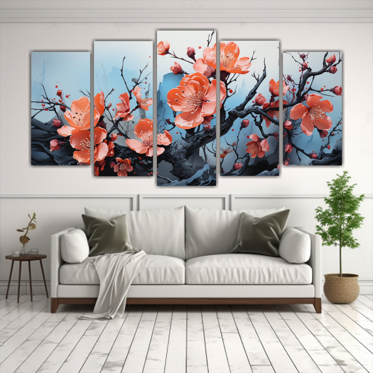 PINTURAS DECORATIVAS DE ÁRBOL DE HOLLY EN 150X75 CM - 2