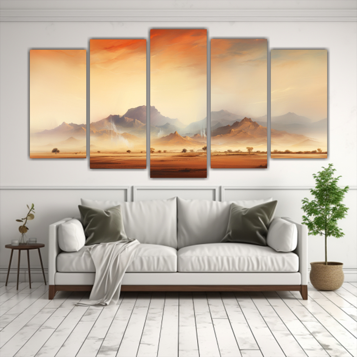 CUADRO DECORATIVO DE LUMINOSIDAD DESERT MIRAGE EN 200X100 CM - 2