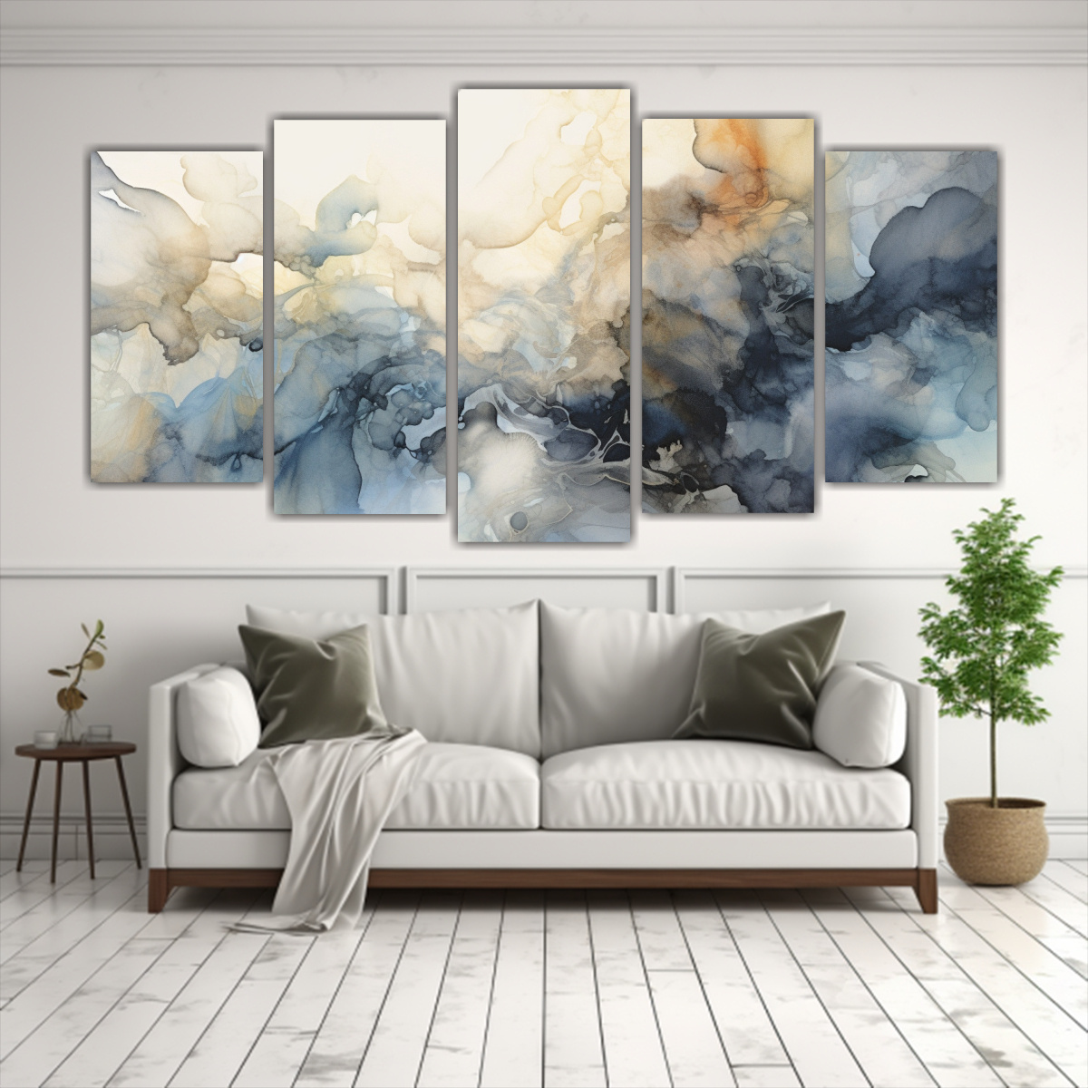 CUADRO DECORATIVO TEMÁTICO CON 5 COMPOSICIONES 200X100 CM - 2