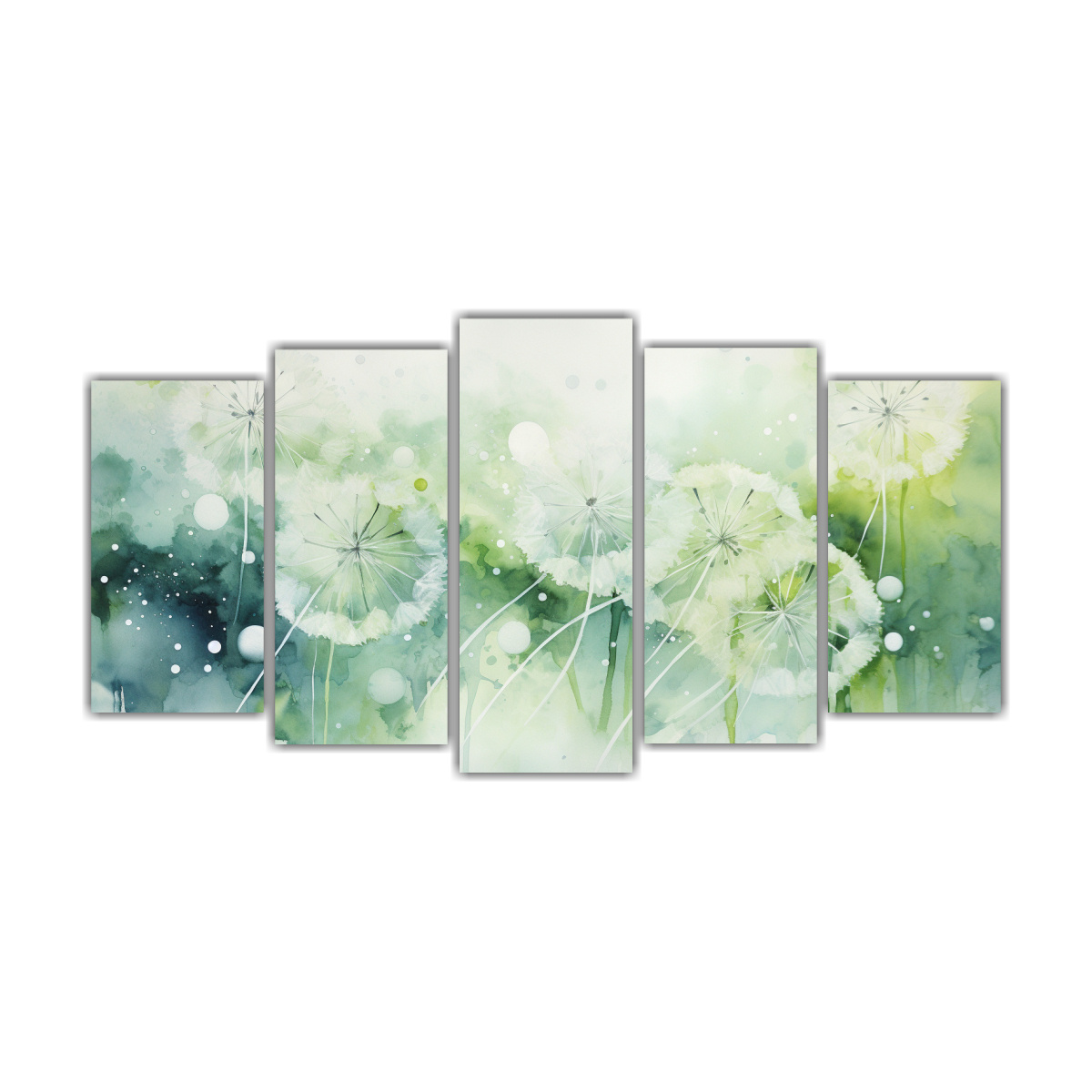 CONJUNTO DE 5 LIENZOS EN BASTIDOR PARA COCINA: 150X75 CM - 1
