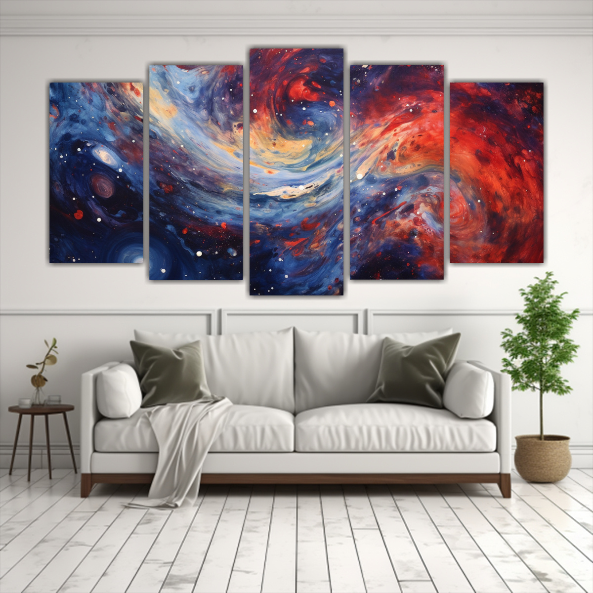 PINTURAS DECORATIVAS DE TELA CON EXPRESIÓN 200X100 CM - 2